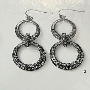 NWT Lia Sophia Double Trouble Earrings